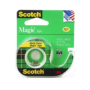 Amazon.com : Scotch 3105 3/4" x 300" Scotch® Magic™ Tape 3 Pack : Office  Products